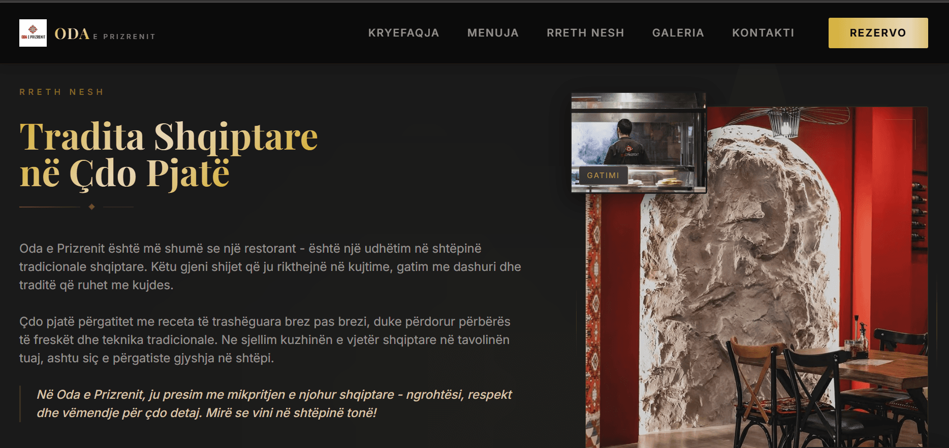 About - website design portfolio web developer Tirana